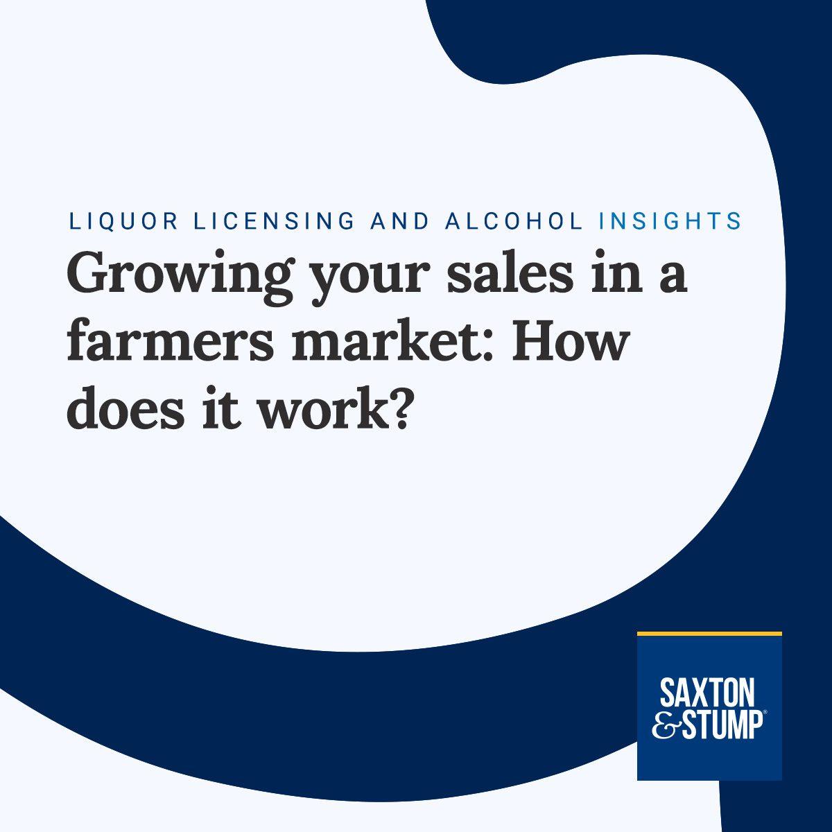 Push to Permit Alcohol Sales at Farmers Markets Gains Support