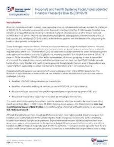 Community Hospitals Face Growing Challenges to Financial Stability